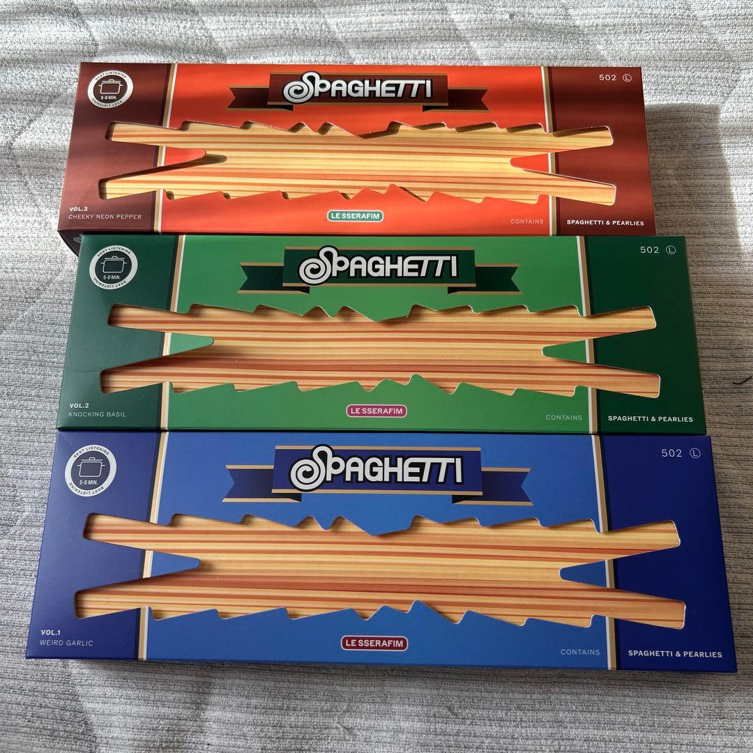 LESSERAFIM 「SPAGHETTI」アルバム 3形態 セット 開封済み - メルカリ