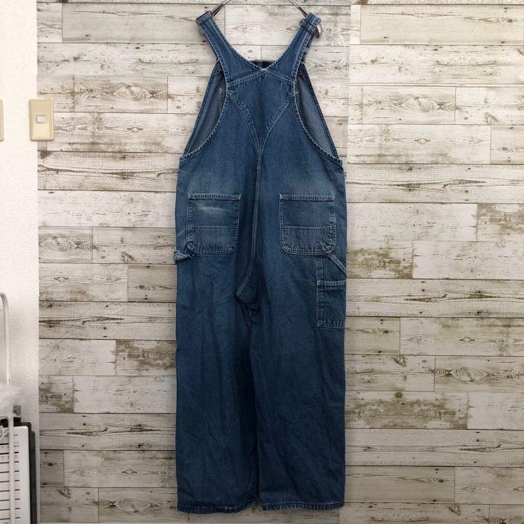 k8912】USA古着カーハートデニムオーバーオールサロペットグランジフェード