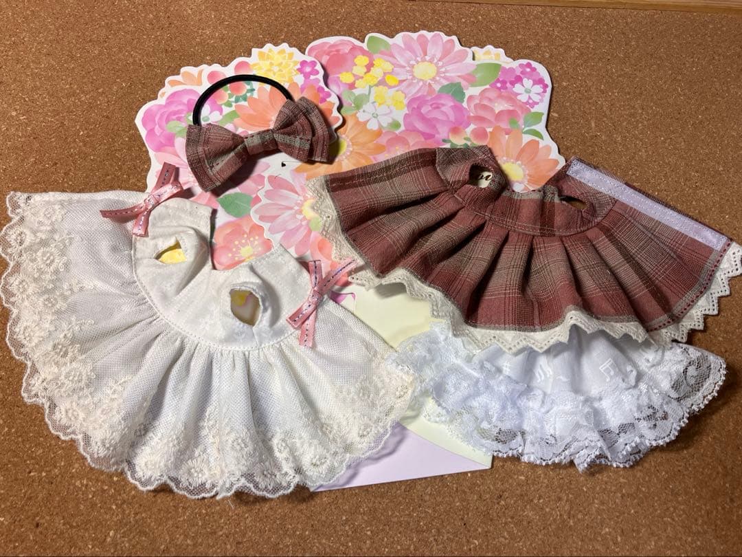 モンストドールサイズレースたっぷりオーバーコートワンピースセット