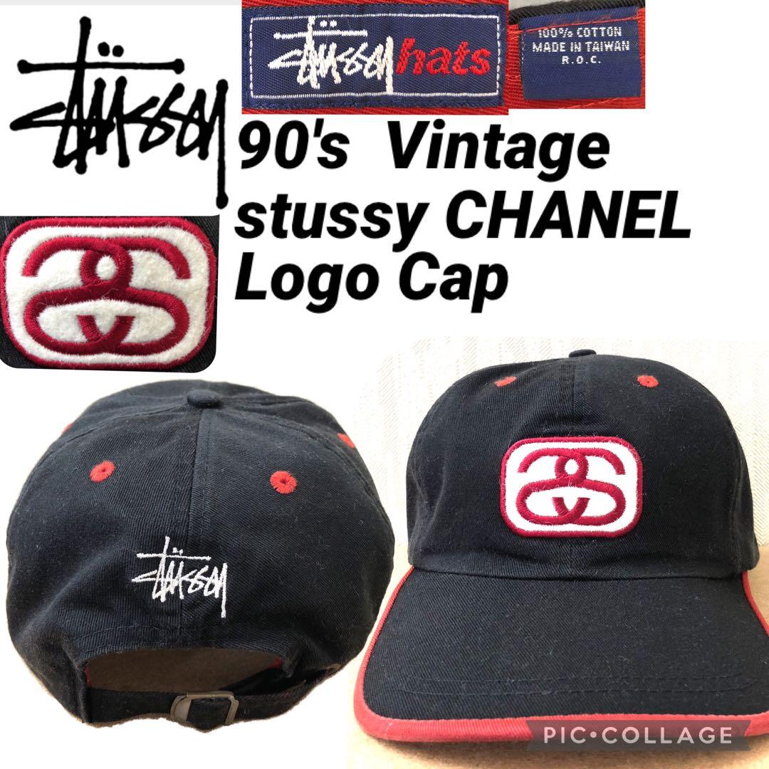90's Vintage OLD stussy Cap シャネルロゴ - メルカリ