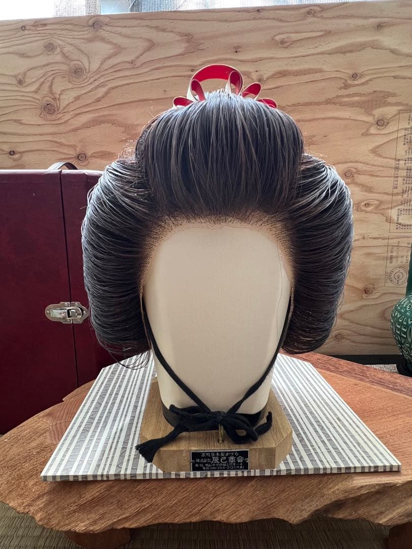 辰巳8号サイズ かんざし付き 辰巳商会 大衆演劇、日本髪かつら、ケース