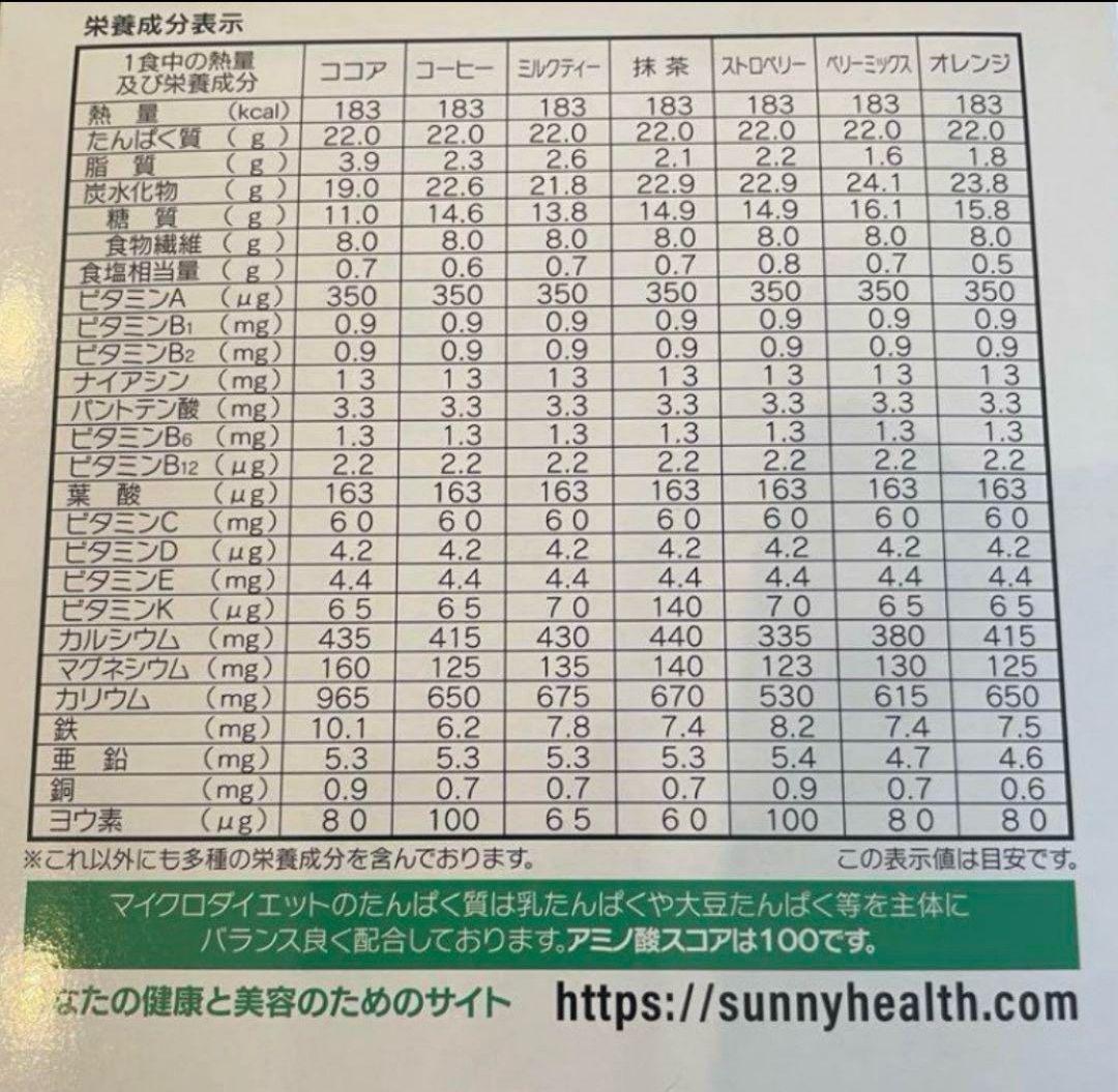 マイクロダイエット ココア 7食 - メルカリ