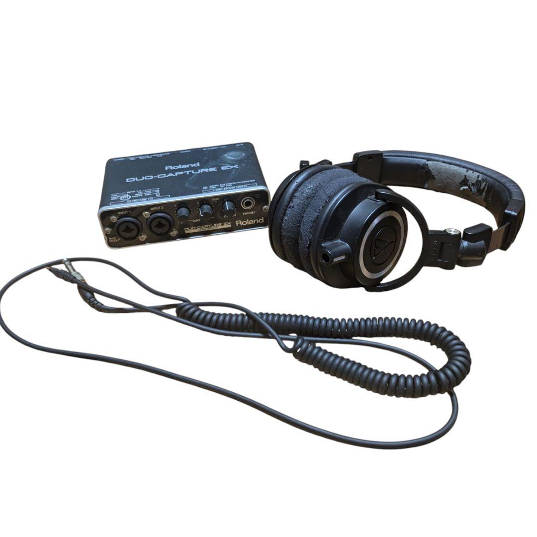 オーディオテクニカATH-M50X ローランドDUO-CAPTURE EX オーディオテクニカATH-M50X ローランドDUO-CAPTURE EX