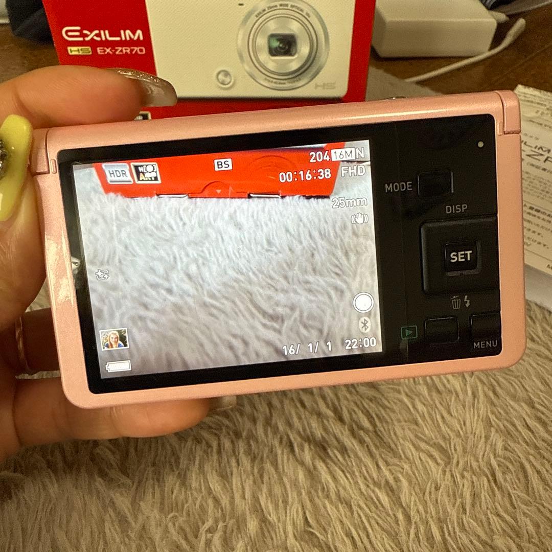 本日限定価格❗️ CASIO EXILIM EX-ZR70 ピンク - メルカリ
