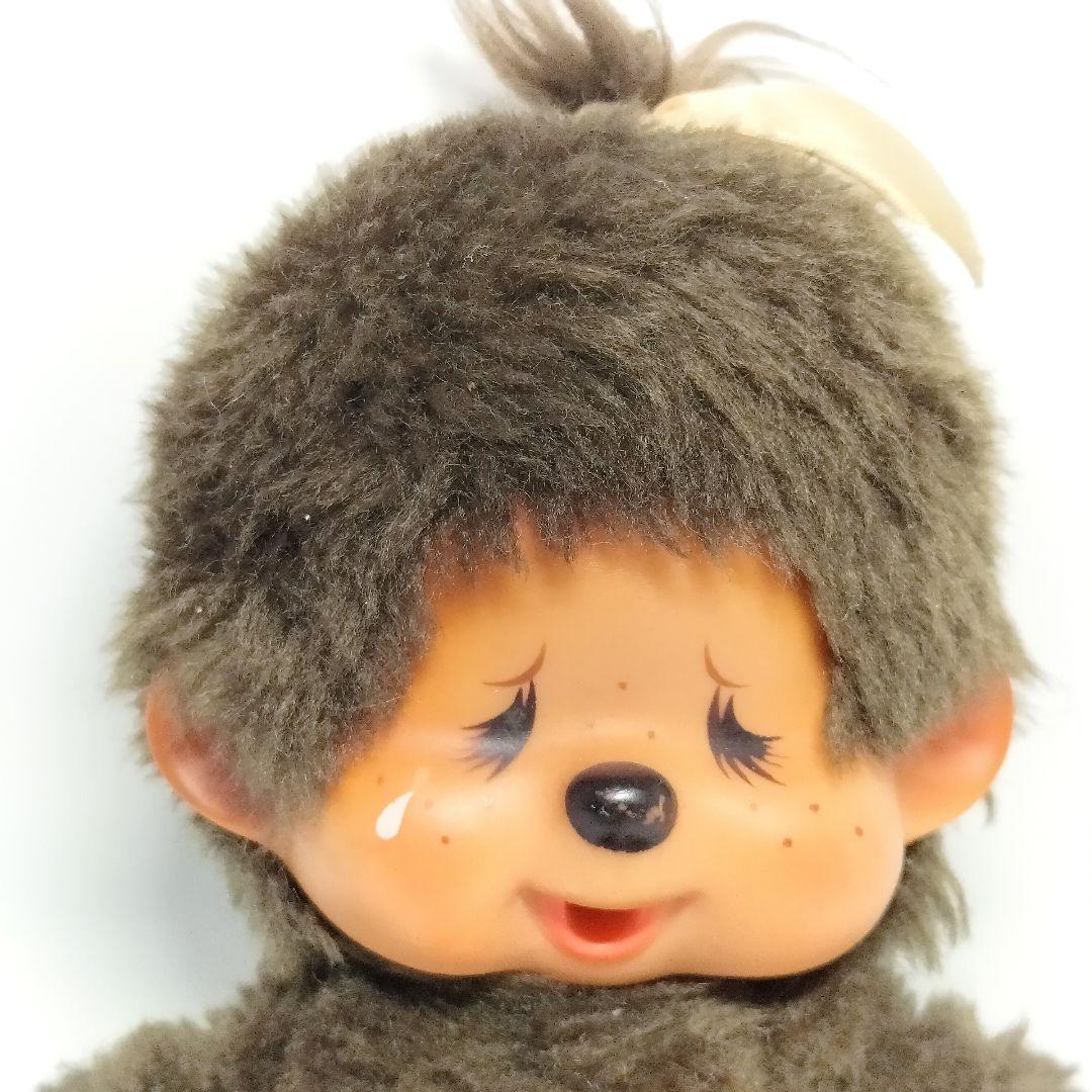 当時物 昭和レトロ 1974年 モンチッチ セキグチ 泣き顔 女の子 リボン