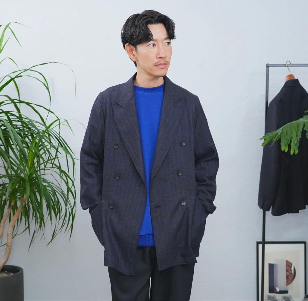 So 大山シュン Royal Blue Knit-sew ニット Mサイズ - メルカリ