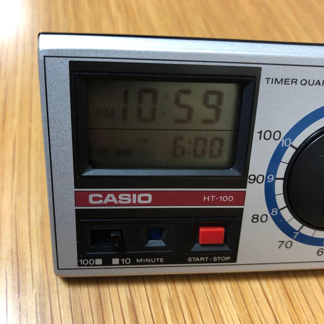 casio ht-100 時計 タイマー カシオ レトロ ビンテージ 昭和 - メルカリ