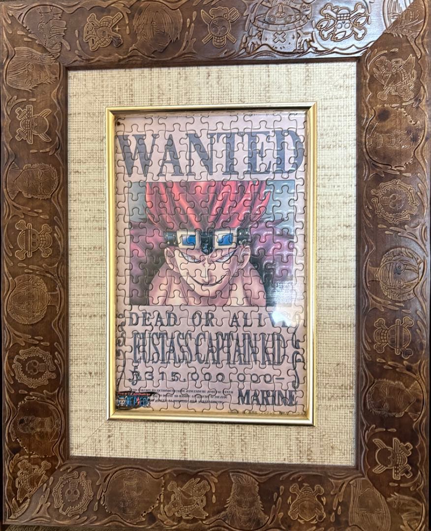 値下げ可】手配書 パズル 15個 ワンピース 専用フレーム付