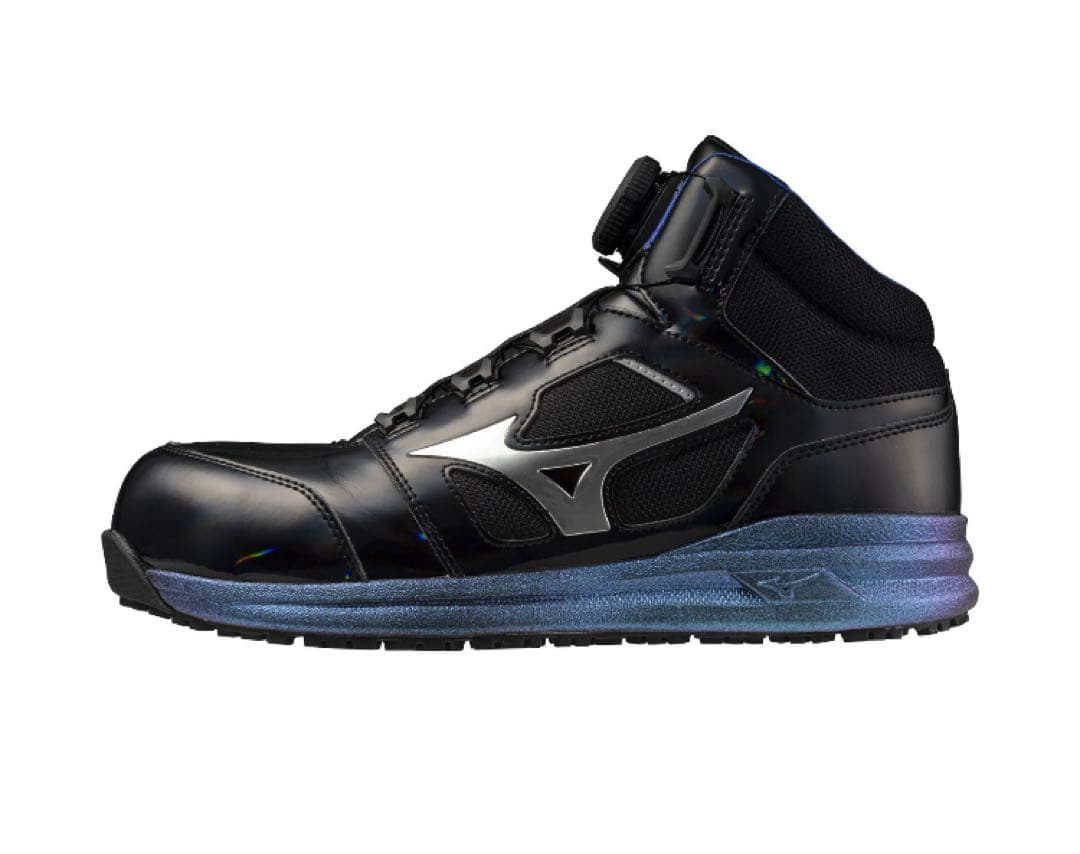 Mizuno BOAシステム安全靴 ブラック 27.5 オールマイティ ミズノ 安全靴 boa ダイヤル式 MIZUNO 新作 LS2 52L