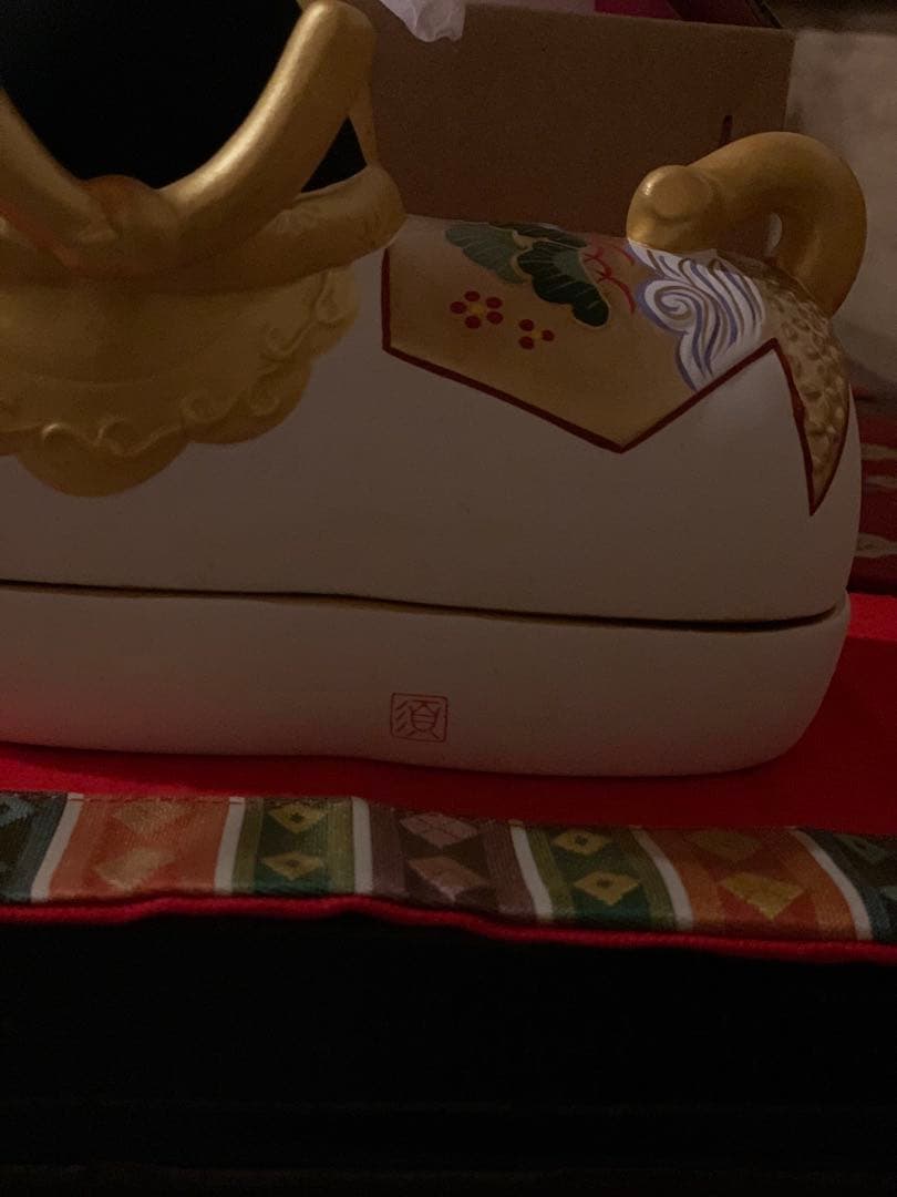 須はら張り子 須原陶磁工房 雛祭り 雛人形 犬筥 特大 誕生日 出産祝い