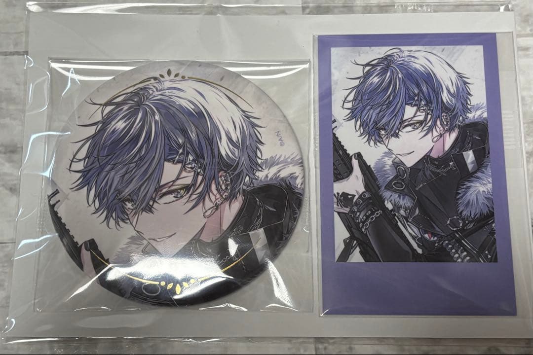 にじさんじ 小柳ロウ 誕生日 グッズ チェキ風カード ＆ 缶バッジ 2025