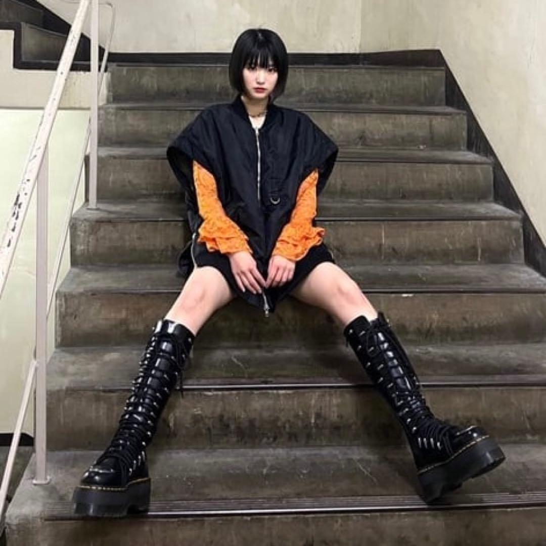 ドクターマーチン 1B60 LTT MAX UK5 24.5 ロングブーツ厚底 - メルカリ