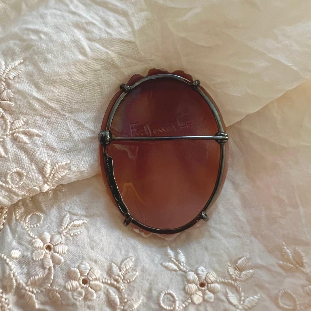 Lisette カメオ ご婦人のブローチ ITARY