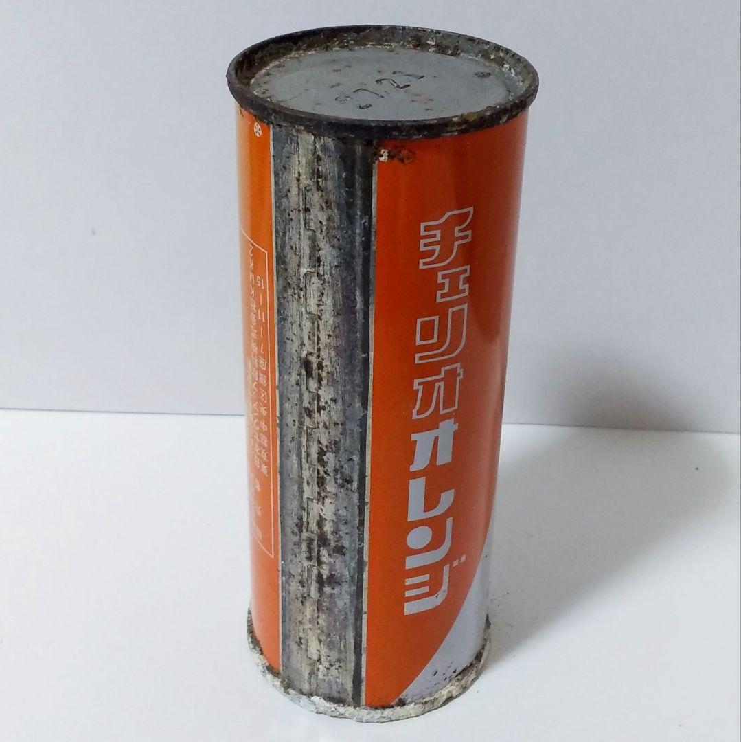 昭和レトロ 日本セヴンアップ飲料 チェリオ オレンジ 250ml 空き缶