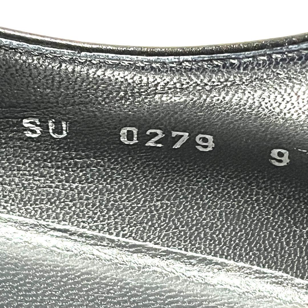 ★美品★GIANNI VERSACE★スワールトゥ★9(27.5cm)★ブラック