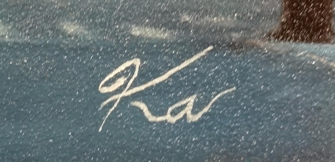 上鈴木正一 油彩画 S.M『夕暮れのマンハッタン』新作原画 オススメ作品です!!