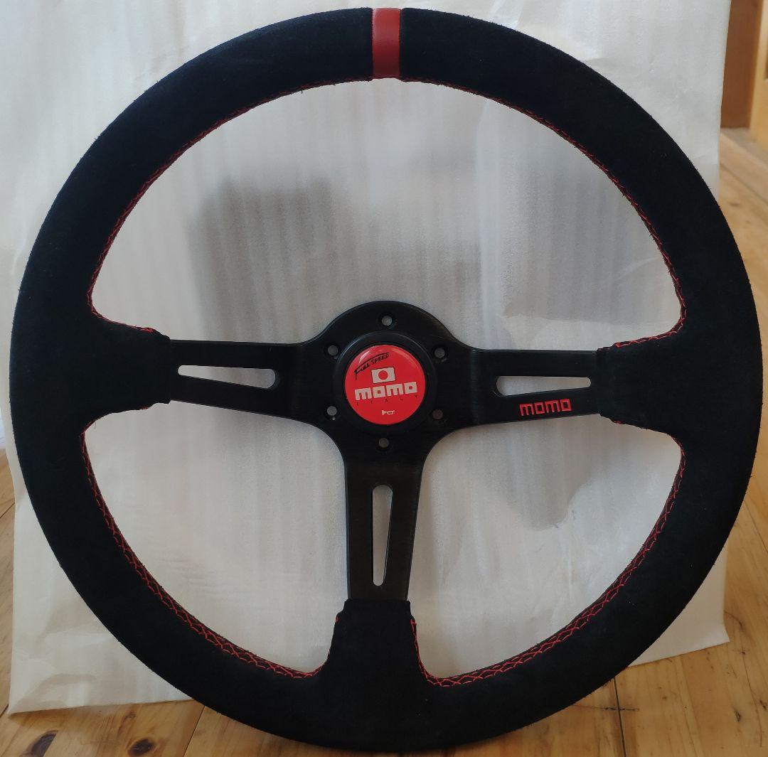 新品・未使用 MOMO スタイル スエード革 ステアリング 14インチ 35cm mom-012r-g.jpg