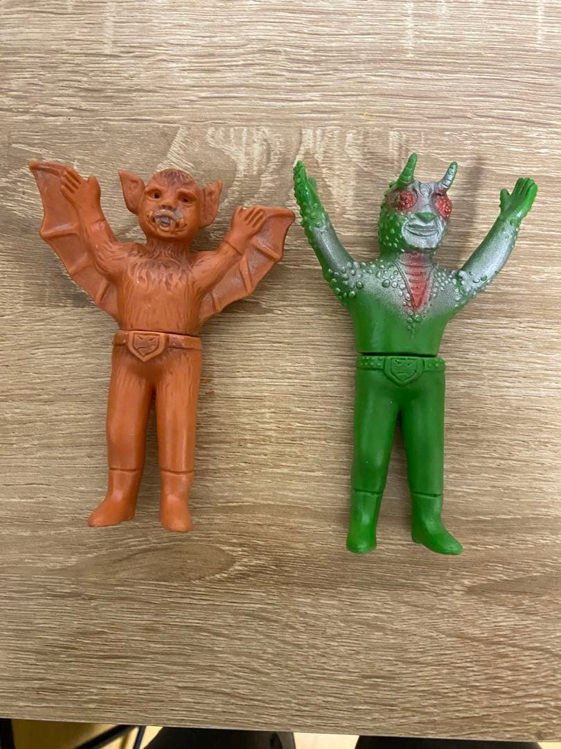 当時物 旧バンダイ 仮面ライダー コウモリ男 昭和レトロ ソフビ 石森