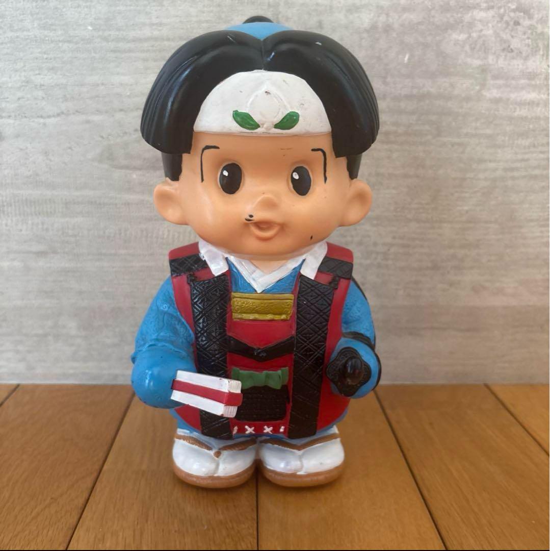最終値下げ！非売品 信用金庫 信ちゃん貯金箱 桃太郎 - メルカリ
