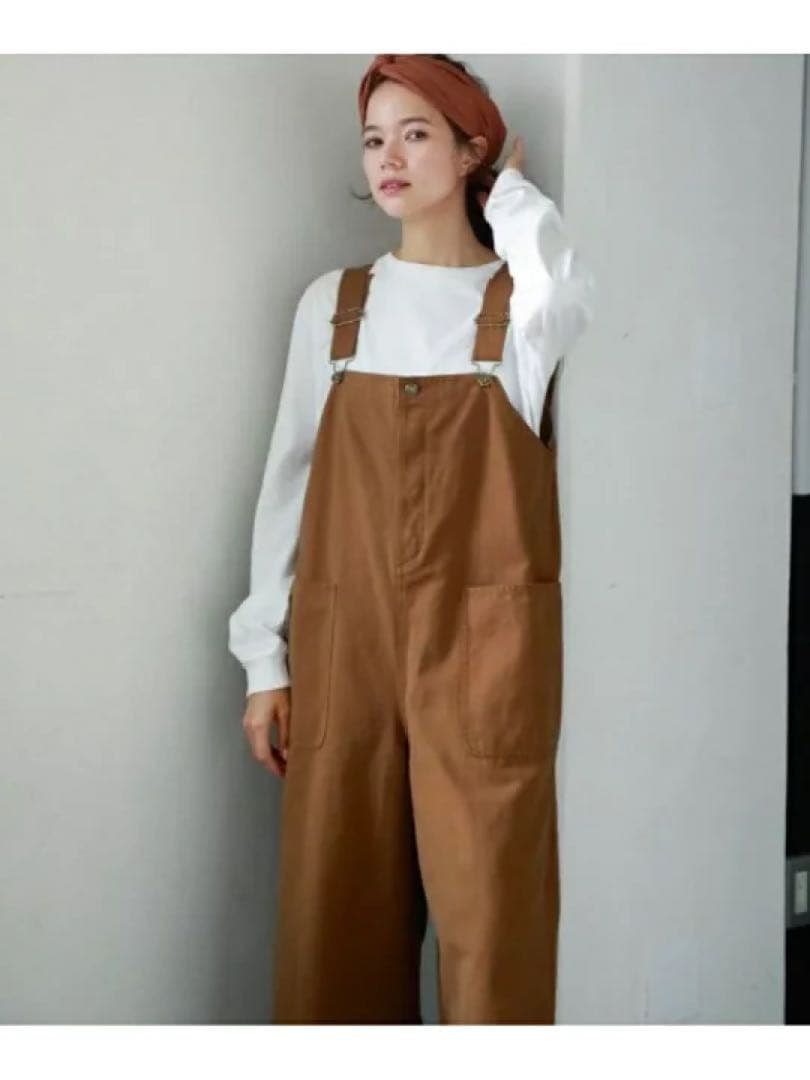 niko and  ニコアンド/オーバーオール/サロペット/ブラウン - メルカリ