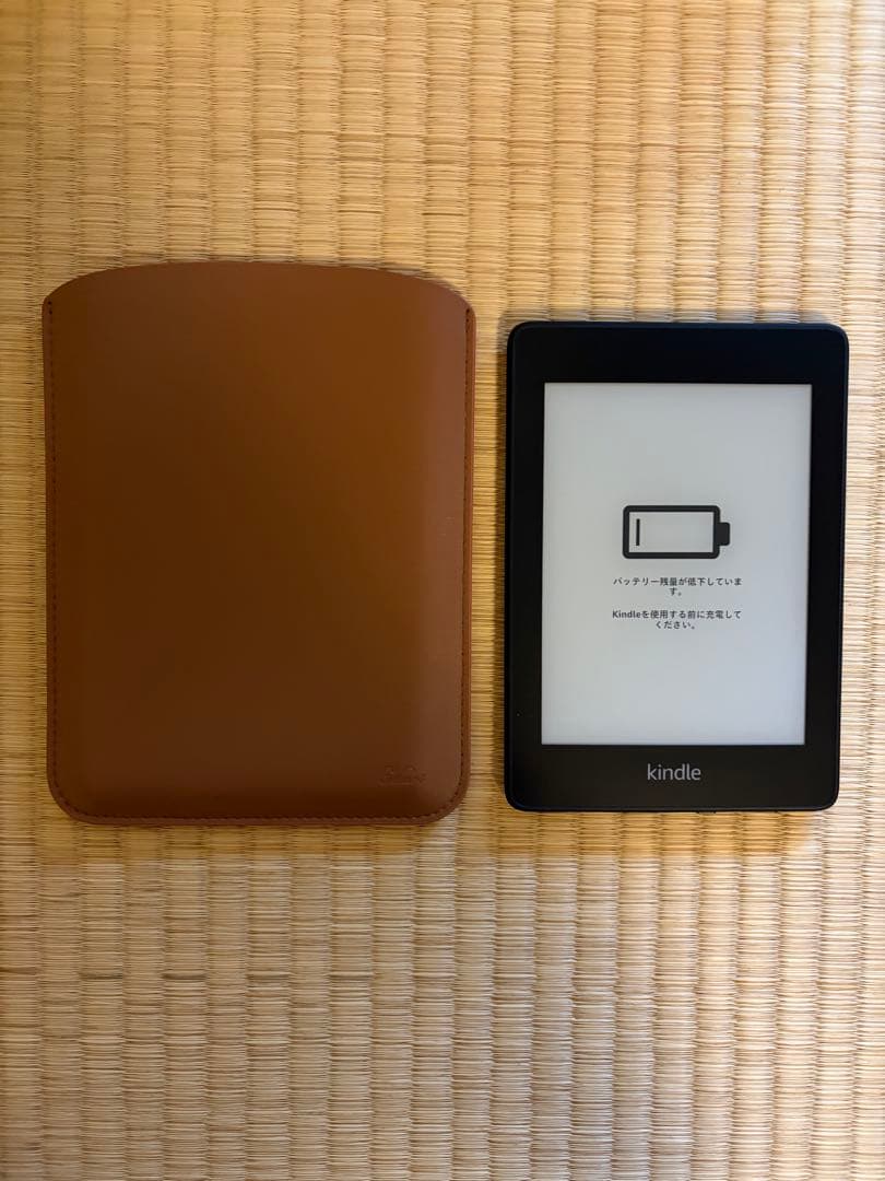 Kindle 本体 + ブラウンレザーケース Amazon.com: MoKo Case for 7