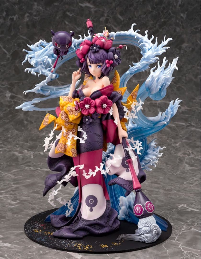 葛飾北斎 和装フィギュア Fate/Grand Order』葛飾北斎が豪華絢爛な反物を身にまとい、水着姿で