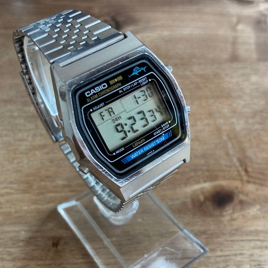 CASIO W-35 80s Marlinカジキ カシオマーリン ビンテージ - メルカリ