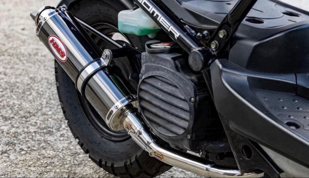 新 HMS製AF58 ズーマー 50 B2X ステンレスマフラー ブラック - メルカリ