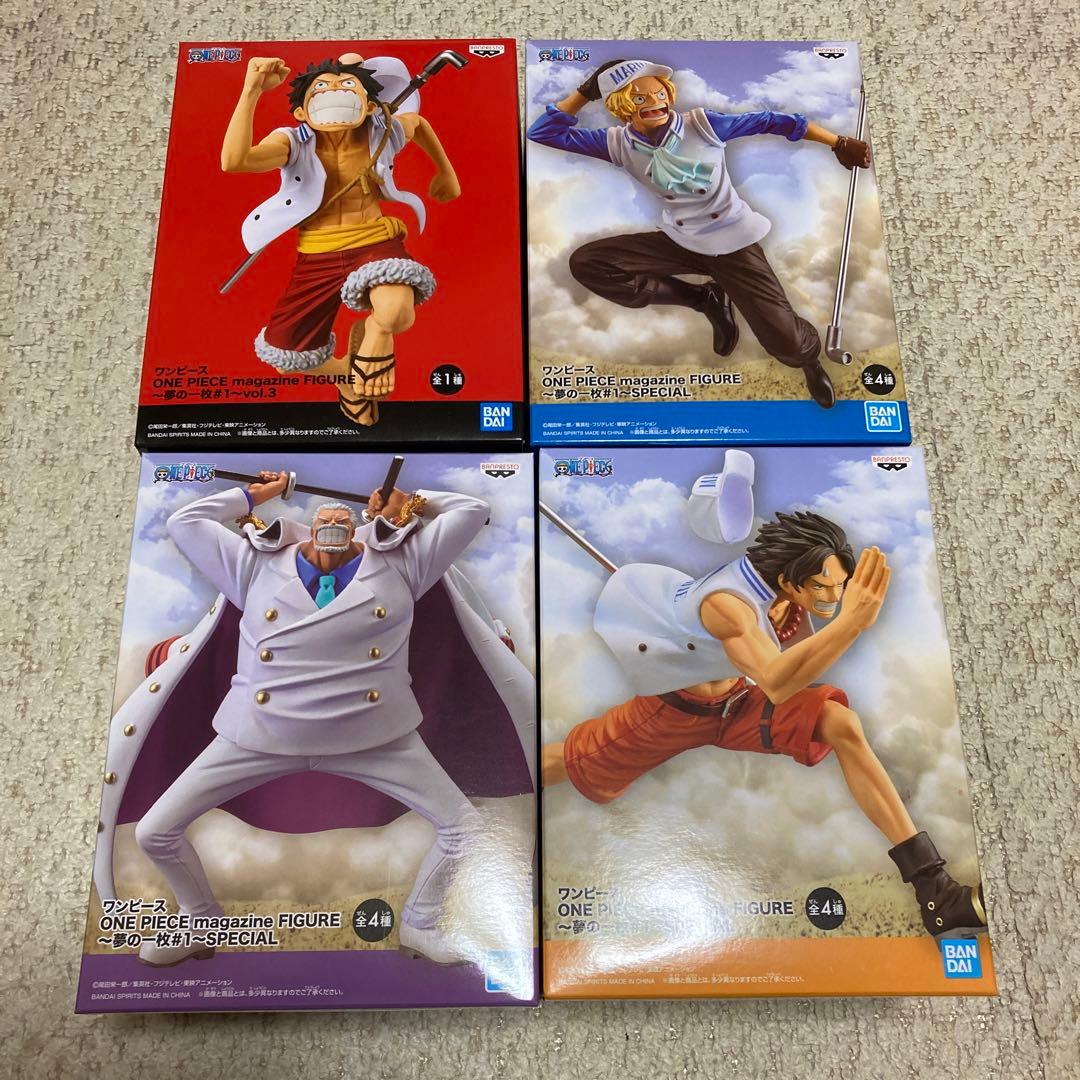 ワンピース 夢の1枚 フィギュア 4点セット - メルカリ