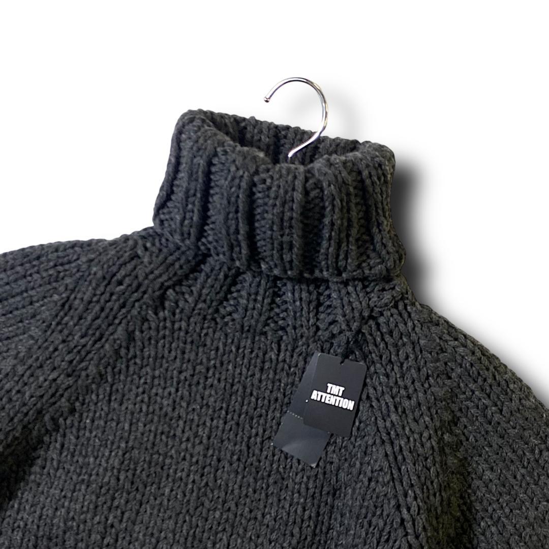 定価49500円 L TMT タートルネック セーター ウール100％ ニット