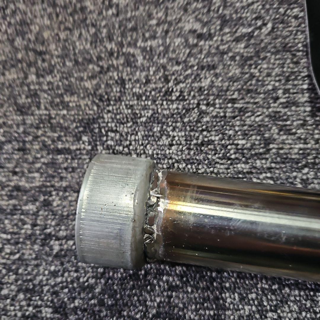 中古 美品 50〜50.8π用ステンレス製激鳴きバッフル ステッカー付き