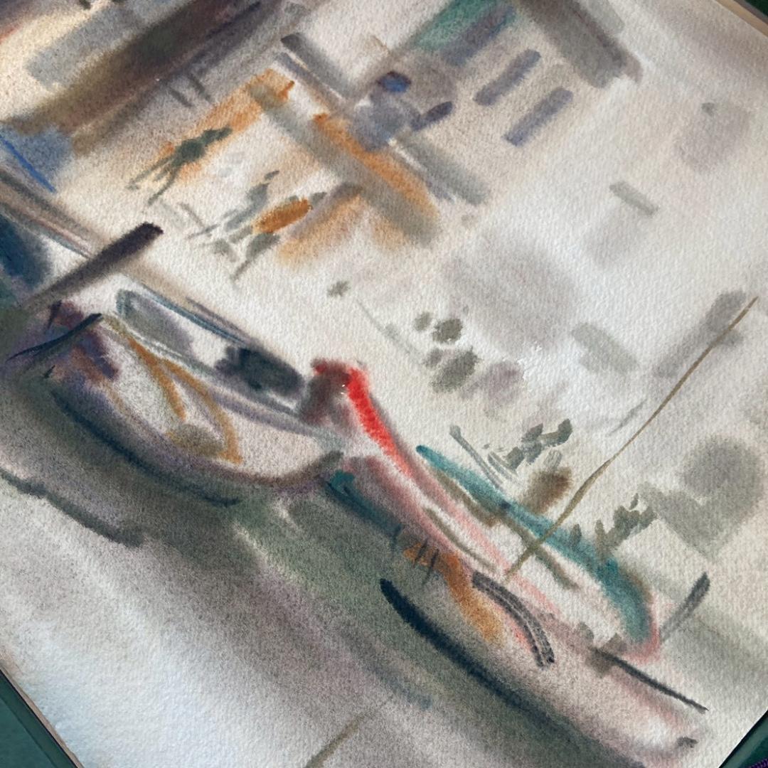 カルロ・ルヴァニャン｜キオッジャ｜ 水彩画｜原画｜20世紀