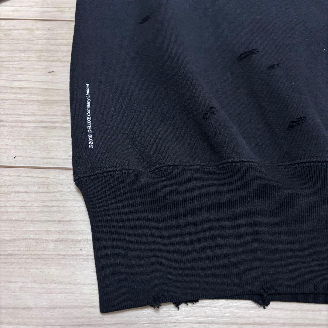完売品 美品□BEDWIN x DELUXE□ヘヴィー スウェット ダメージ加工