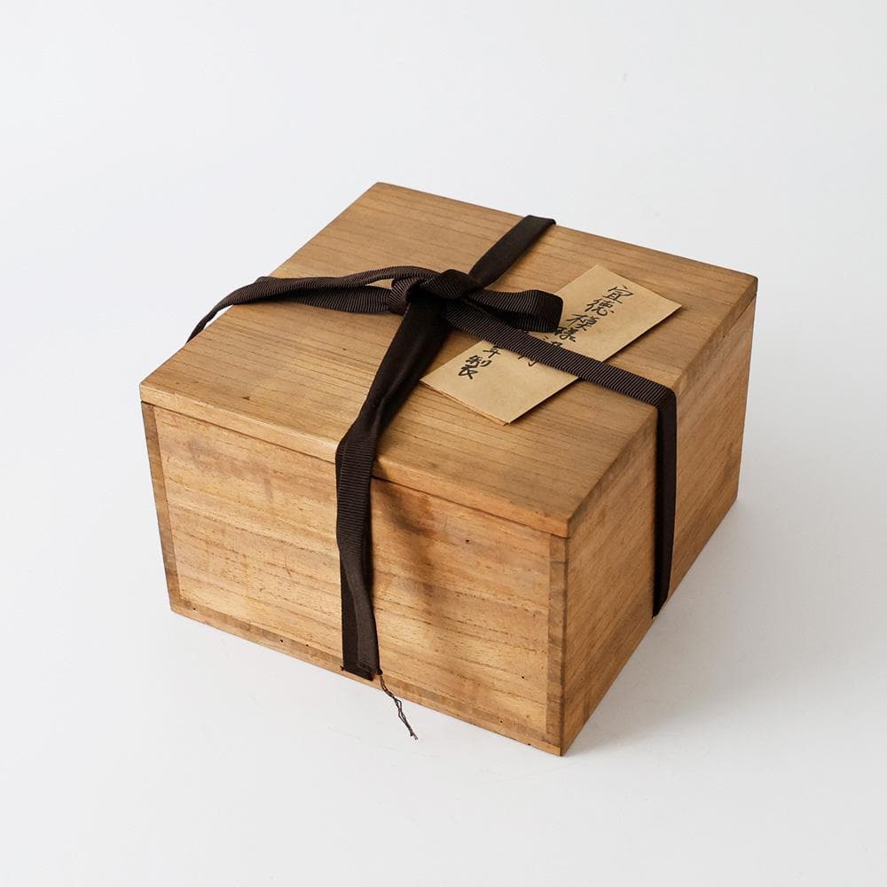 幕末〜明治時代 成化年製 染付（そめつけ）南京写 唐草文 中鉢 古