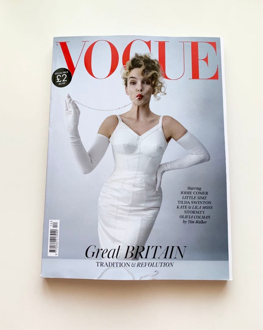 女性情報誌 Vogue UK December 2023 Jodie Comer For British Superstar Jodie Comer, National Treasure Status