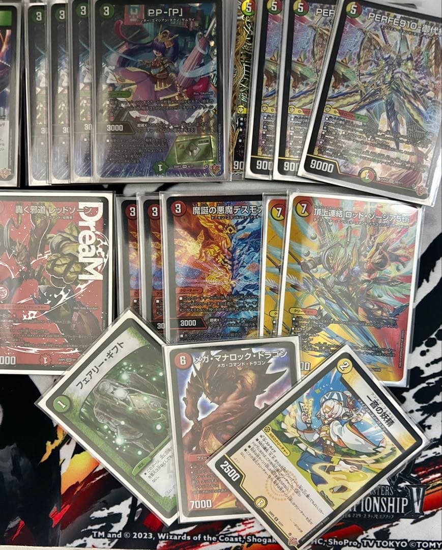 デュエルマスターズ リースサムライ デッキ CS入賞構築 二重スリーブ