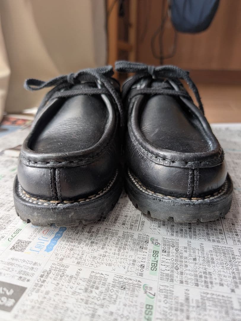 安藤製靴 OR-1 チロリアンシューズ ブラック 黒 - メルカリ