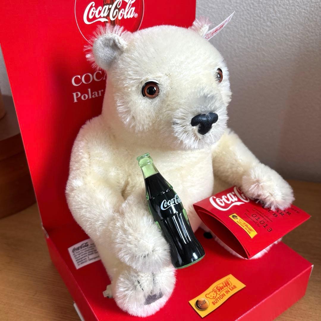シュタイフ Steiff コカコーラベア テディベア 箱付き - メルカリ