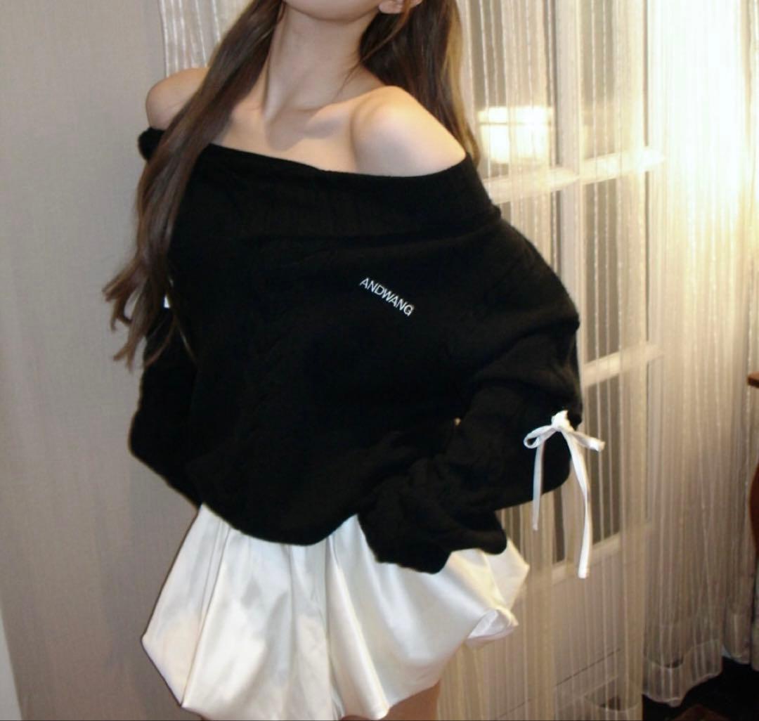 新品未開封 ANDWANG Ribbon Balloon CutoutDress セール】Ribbon Balloon Cutout Dress（ワンピース）｜andwang