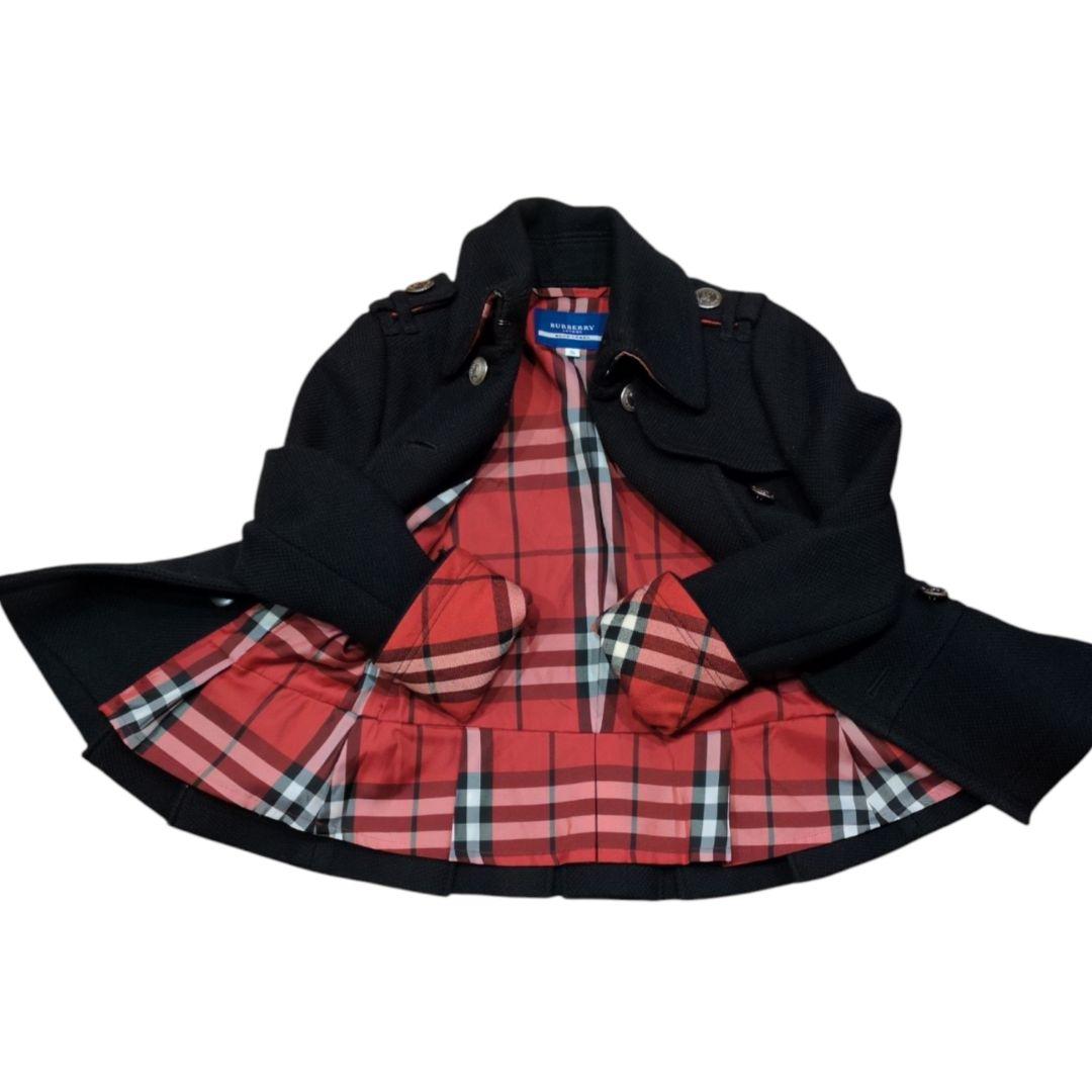 希少 バーバリーブルーレーベル ピーコート ナポレオン ジャケット 黒