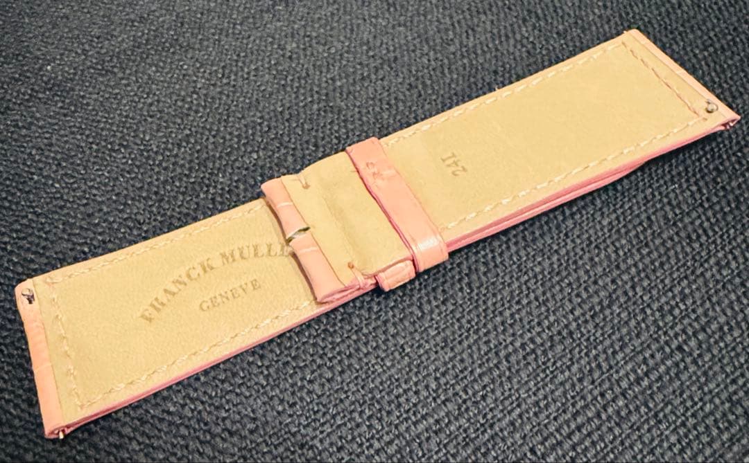 新品 純正】フランクミュラー ロングアイランド 1200ベルト 艶あり