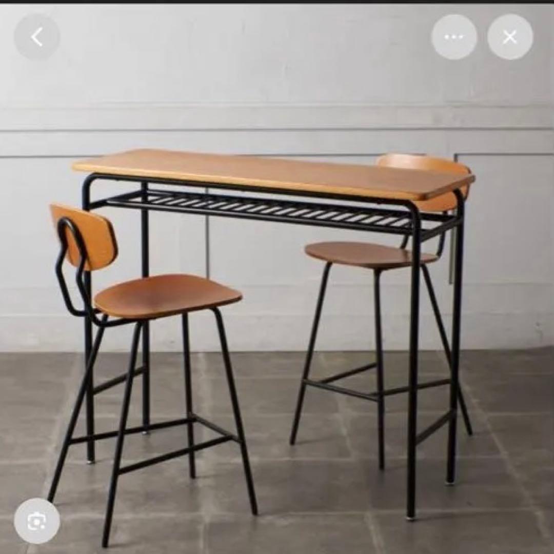 unico skola デスク　カウンターテーブル　チェア　定価7万円相当 unico skola デスク カウンターテーブル チェア 定価7万円相当 - メルカリ