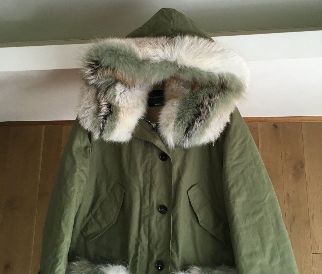 37万極美品ERMANNO SCERVINOエルマンノ シェルヴィーモッズコート