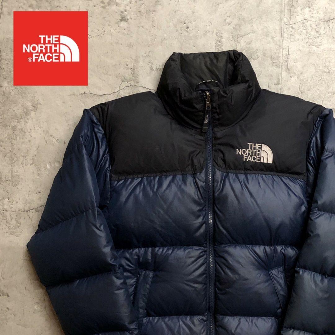 ザノースフェイス ダウンジャケット ネイビー メンズXS 700フィル