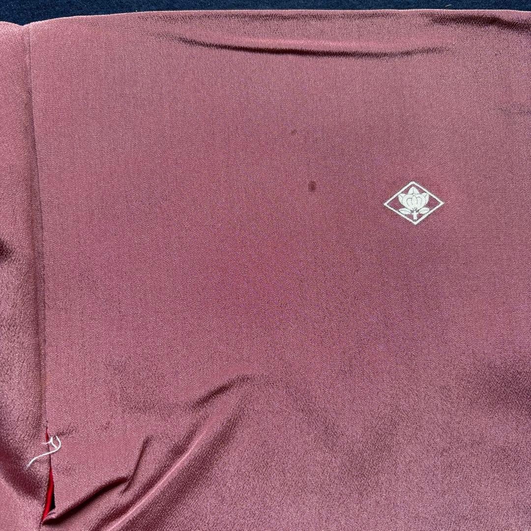 アンティーク振袖 薄紫 おしどり御所車文様ヴィンテージ正絹淡色