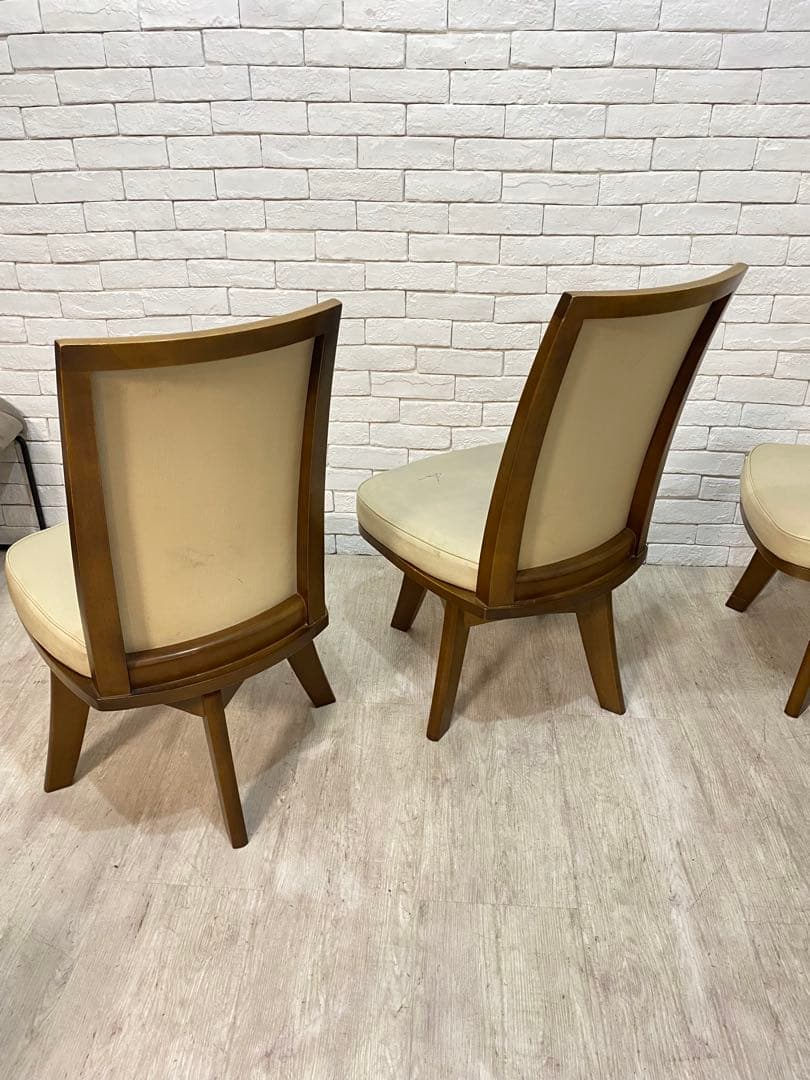 東京都内23区配送無料】ニトリ 回転 ダイニングチェア 4脚セット 椅子