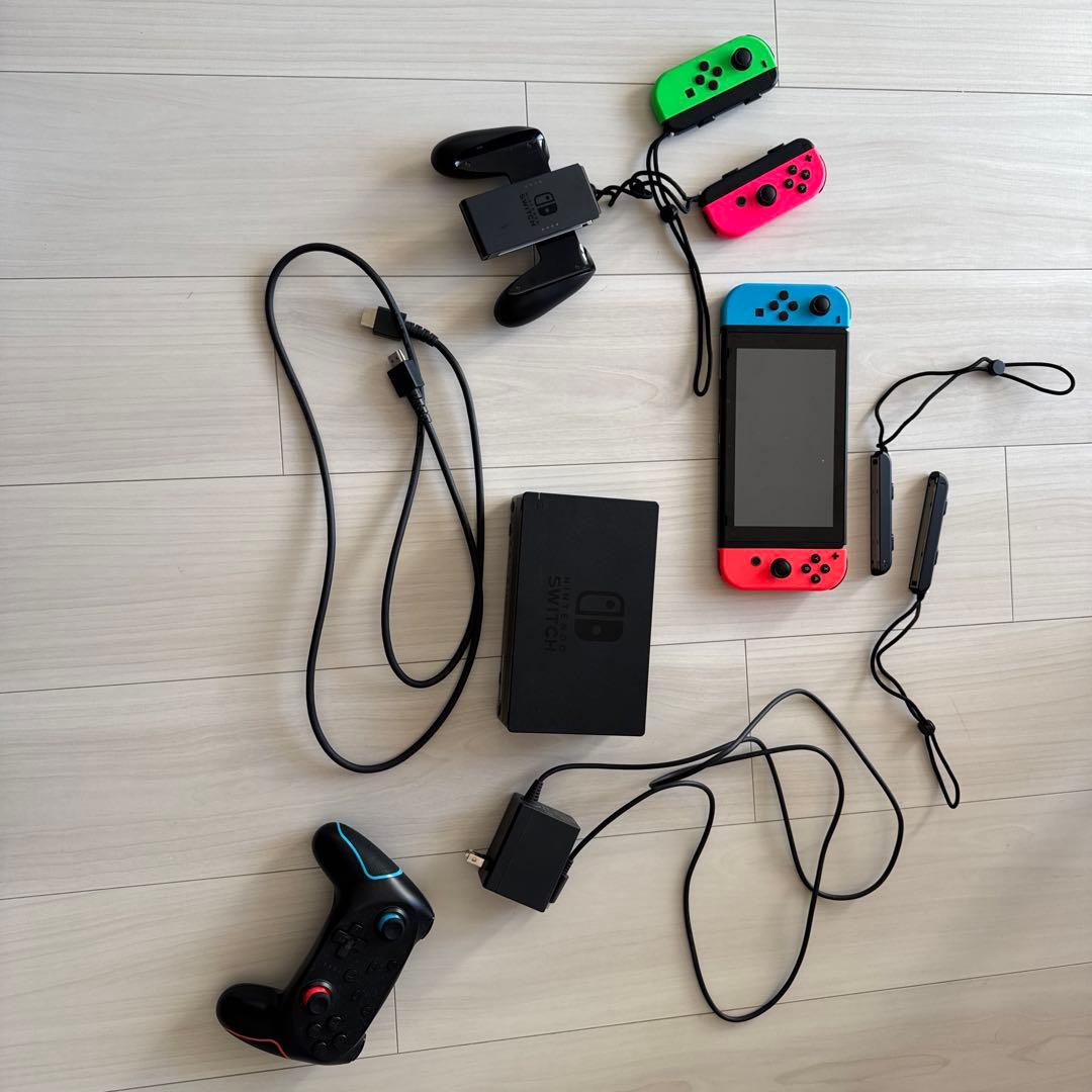 【256GBSDカード付】スイッチ本体＋Joy-Con2個＋コントローラー1個 Nintendo Switch 本体【Joy-Con(L)/(R) グレー】 | 任天堂 | HAD-S