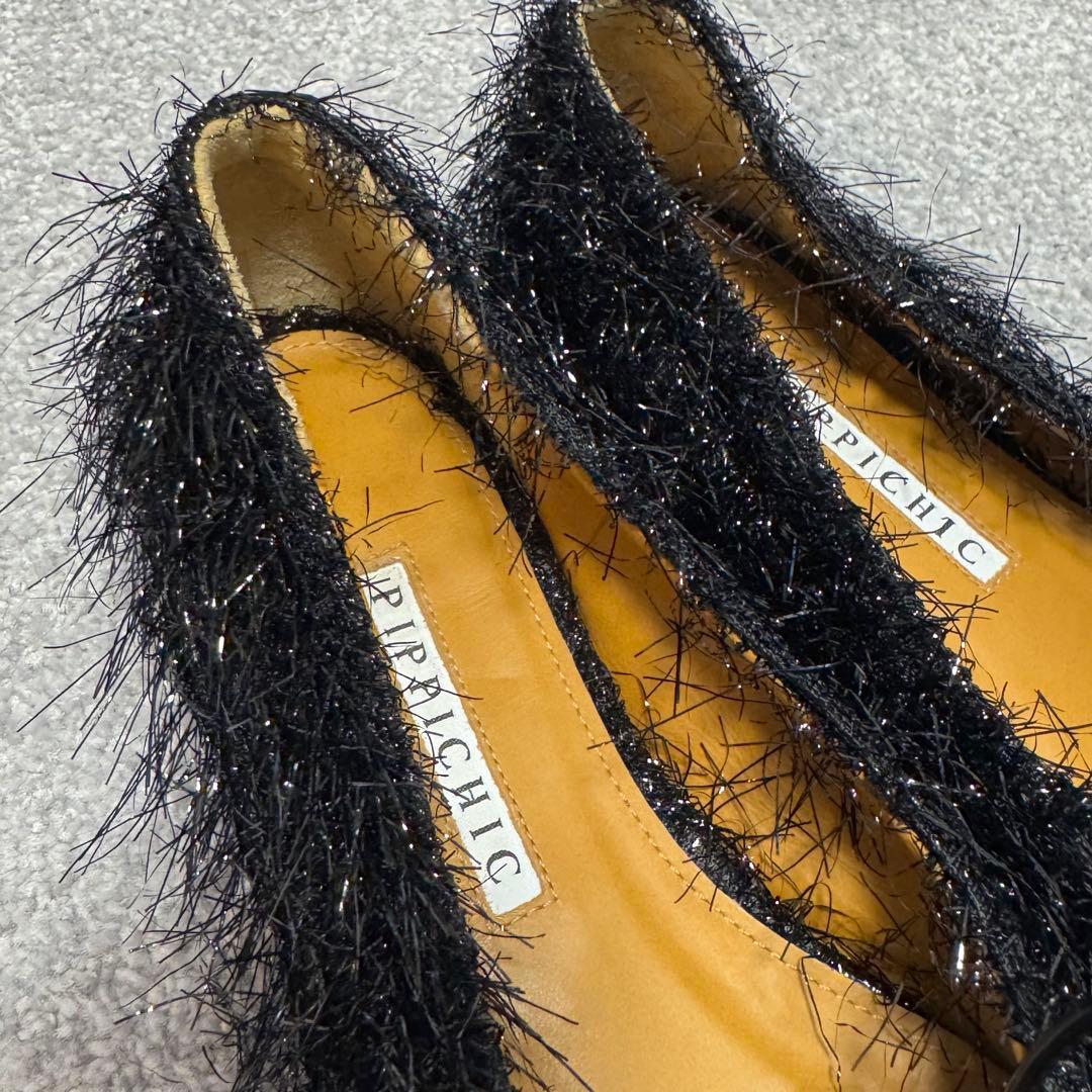 PIPPICHICピッピシックモケモケフラットシューズ23.5パンプスエトレ