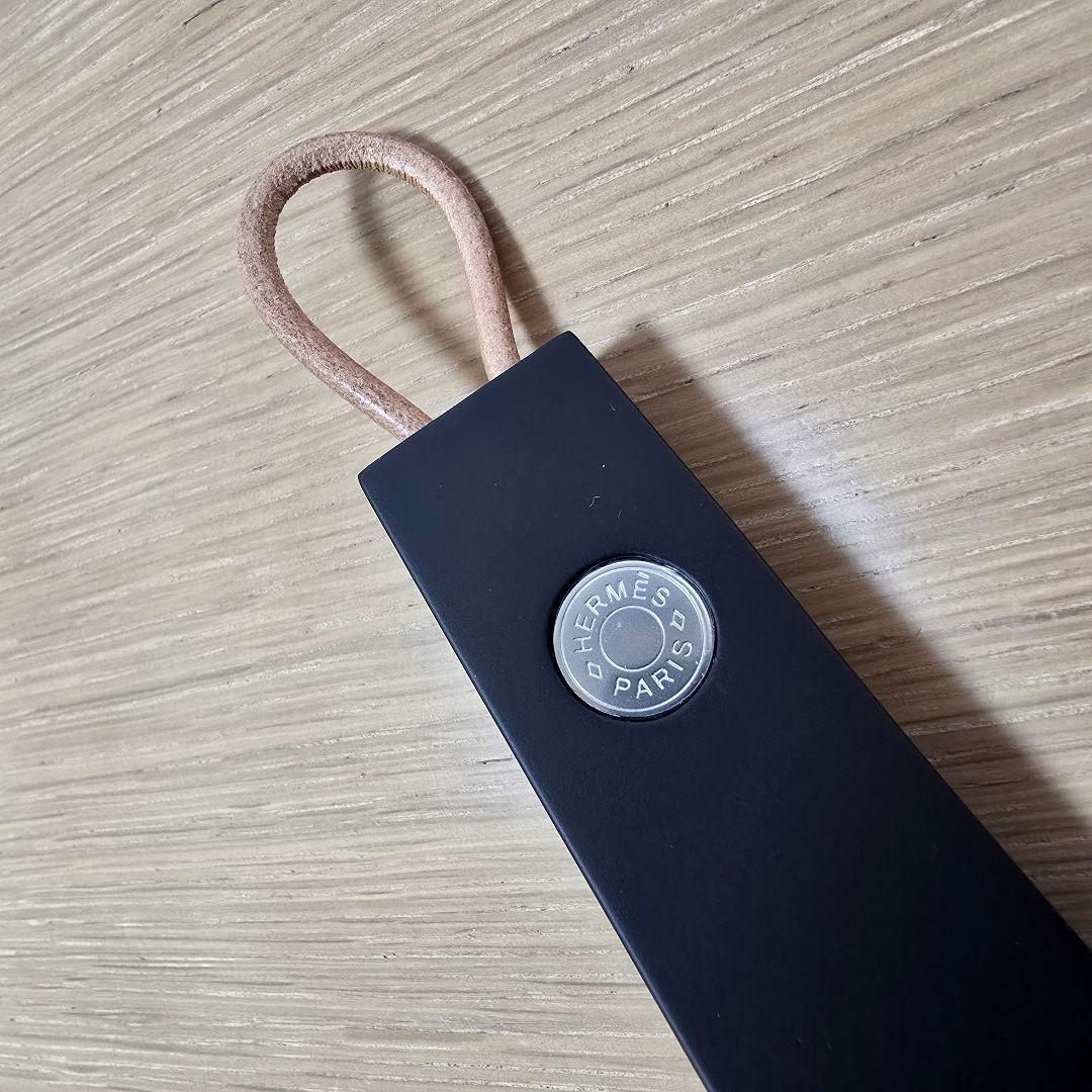 HERMES 靴べら シューホーン ブラック 専用袋・箱付き