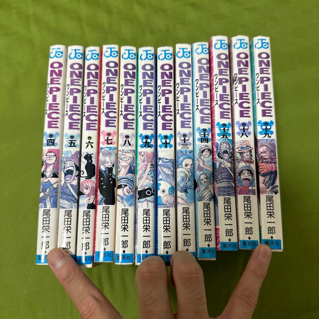 ワンピース 4〜10巻13〜15巻18〜19巻初版 当時物 希少レア - メルカリ